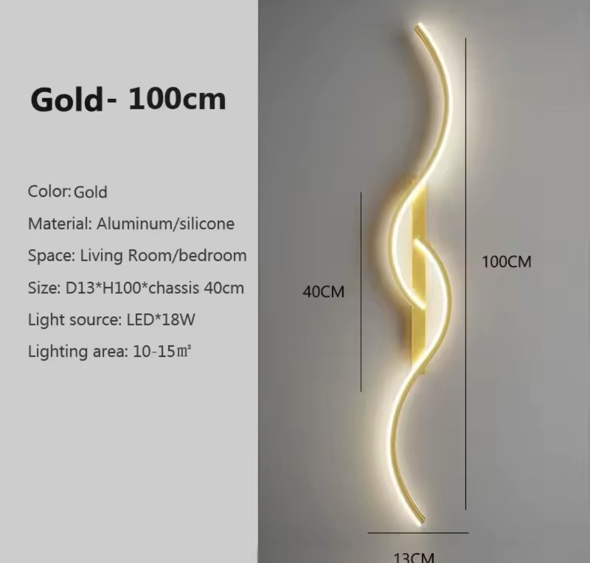 Modern LED Wall Lamp Minimalist Led Light Bedroom Bedside Long Strip Wall Lighting Fixture