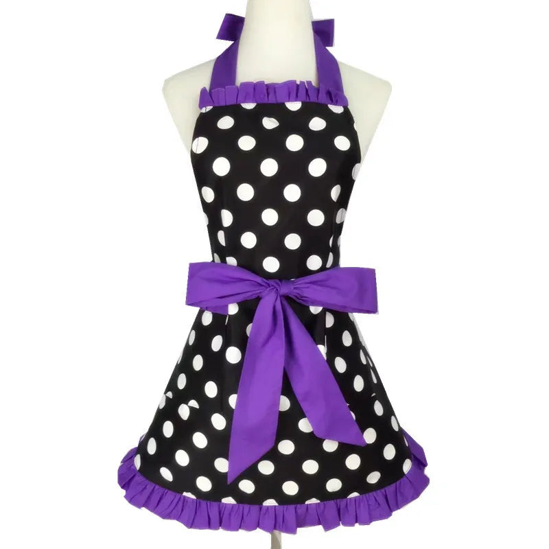 Lovely Apron Cute  Large Swing Princess Apron kitchen Cooking Oilproof Aprons for Women Girls