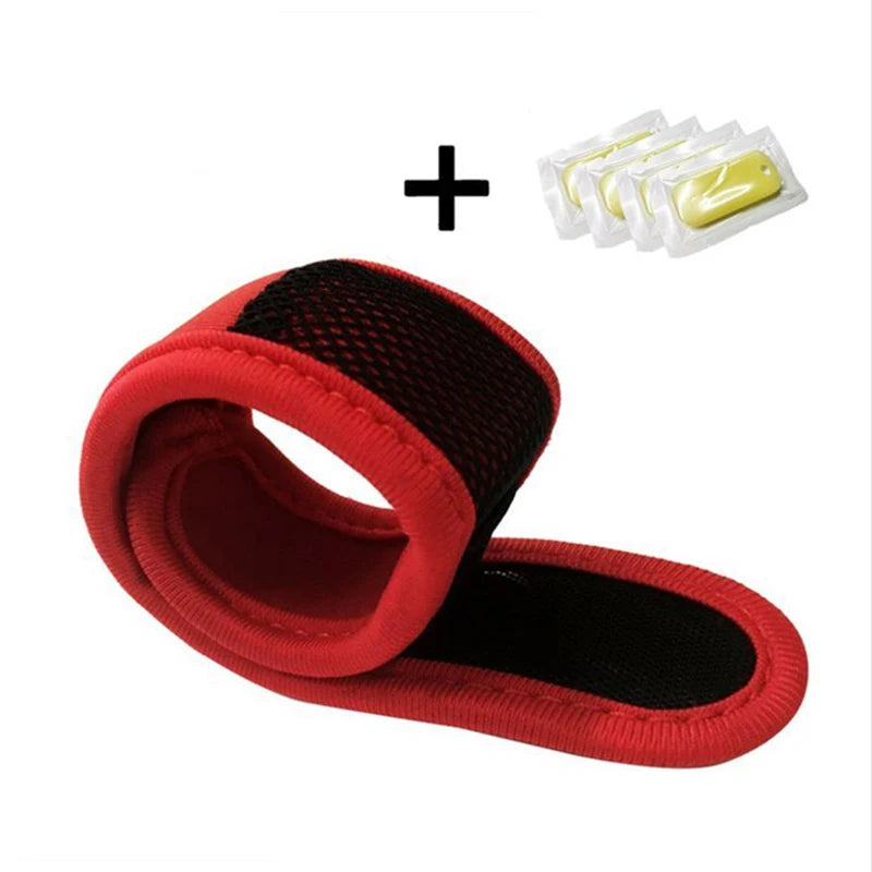 1PC Mosquito Repellent Bracelet Wristband Band 4Pcs Replaceable Repellent Refills