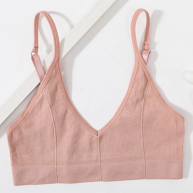 Seamless Tube Tops Bras For Women U-shaped Back Sexy Female Bralette Adjust