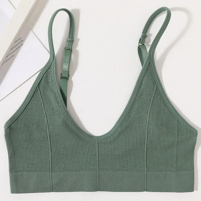 Seamless Tube Tops Bras For Women U-shaped Back Sexy Female Bralette Adjust