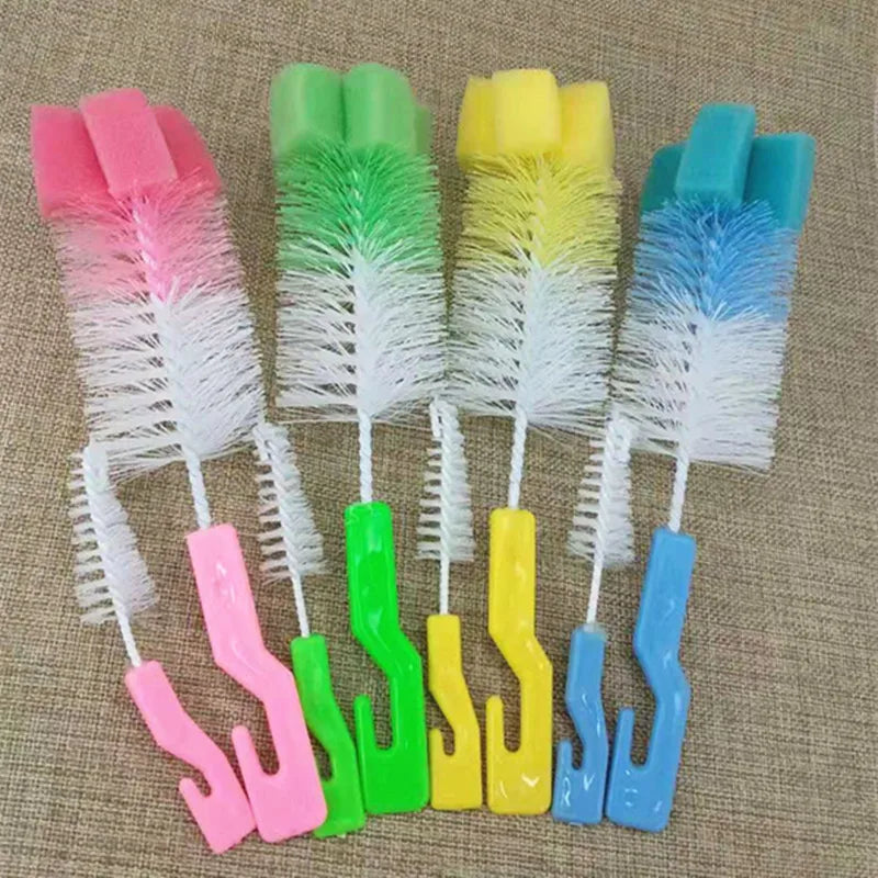 2Pcs/set Home Cleaning Bottle Sponge Brush Glass Pot Washing Kitchen Cleaning-Tool