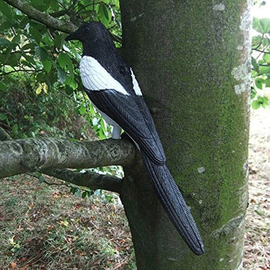 Artificial Magpie Shape Decoy Pigeon Plastic Scarecrow Decoys Pest Repellent Garden