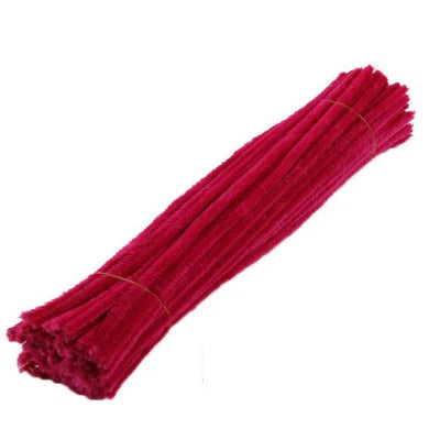 50PCS 30cm Chenille Stems Pipe Cleaners Kids Plush Educational Toy Colorful Pipe