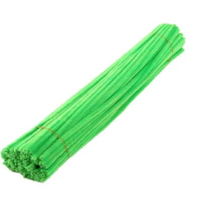 50PCS 30cm Chenille Stems Pipe Cleaners Kids Plush Educational Toy Colorful Pipe