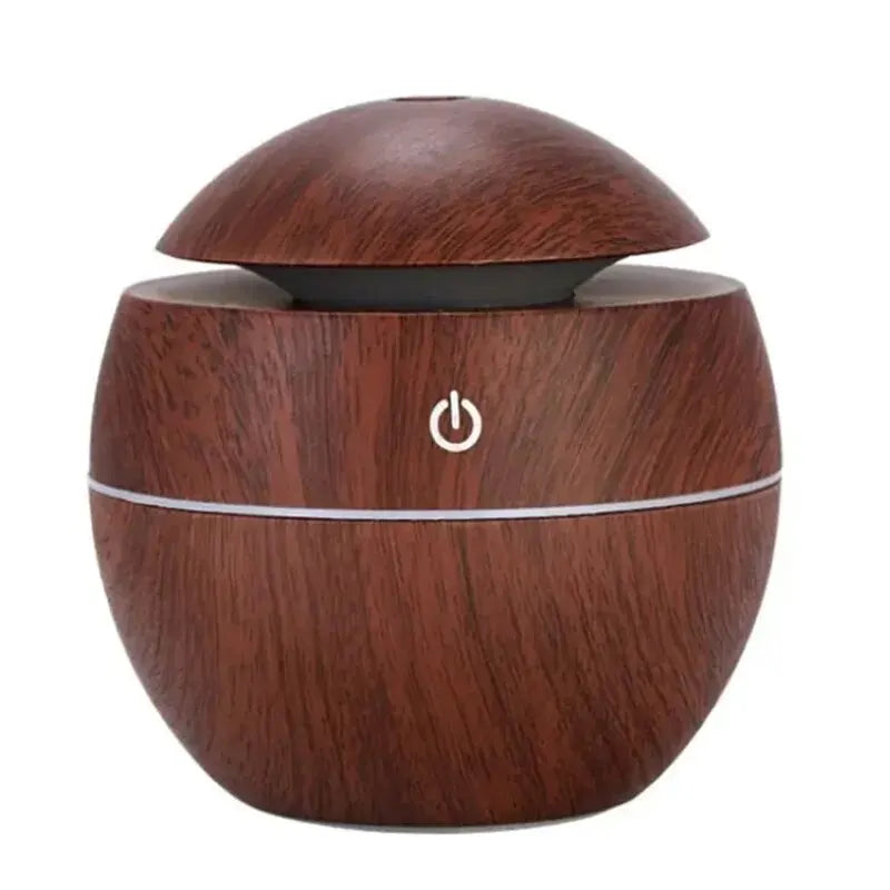 USB Ultrasonic Cool Mist Sprayer Essential Oil Fragrance Mini Home Wood Grain
