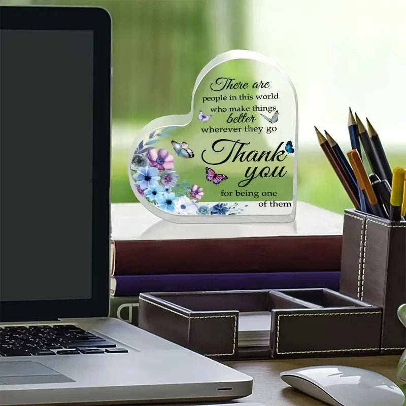 Appreciation Gifts For Teacher Thank You Gifts For Coworker Acrylic Heart Keepsake