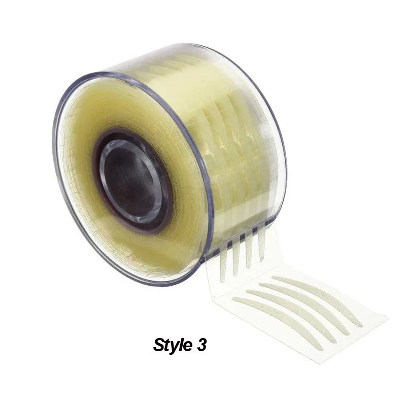 600 Pcs Eye Lift Strips Double Eyelid Tape Clear Gray Eyelid Stripe Big Eyes