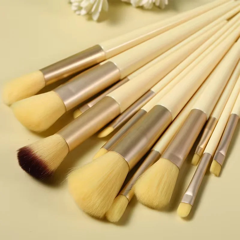 13 PCS Colorful Makeup Brush Set Eyeshadow Foundation Complete Eyeshadow Blush