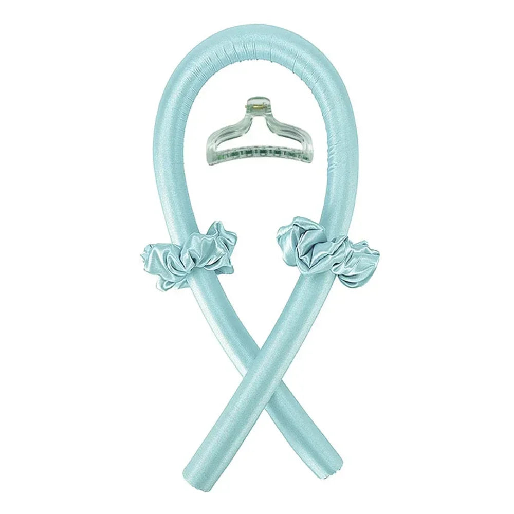 Heatless Curling Rod Headband No Heat Silk Curls Ribbon Hair Rollers Sleeping Soft Headband