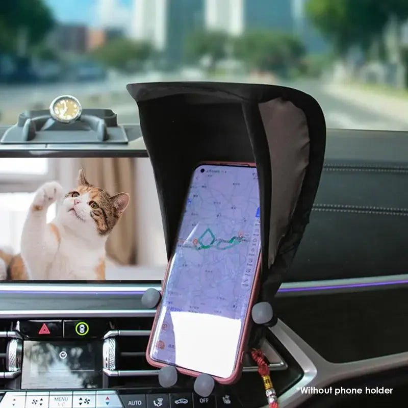 Phone Sun Shade Glare Blocking Phone Stand Mobile Phone Holder Sun