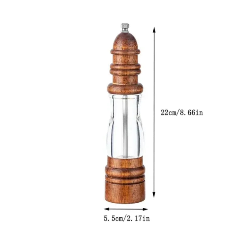 Pepper grinder Multi-functional Hand grinder Sea salt pepper solid wood kitchen seasoning tool