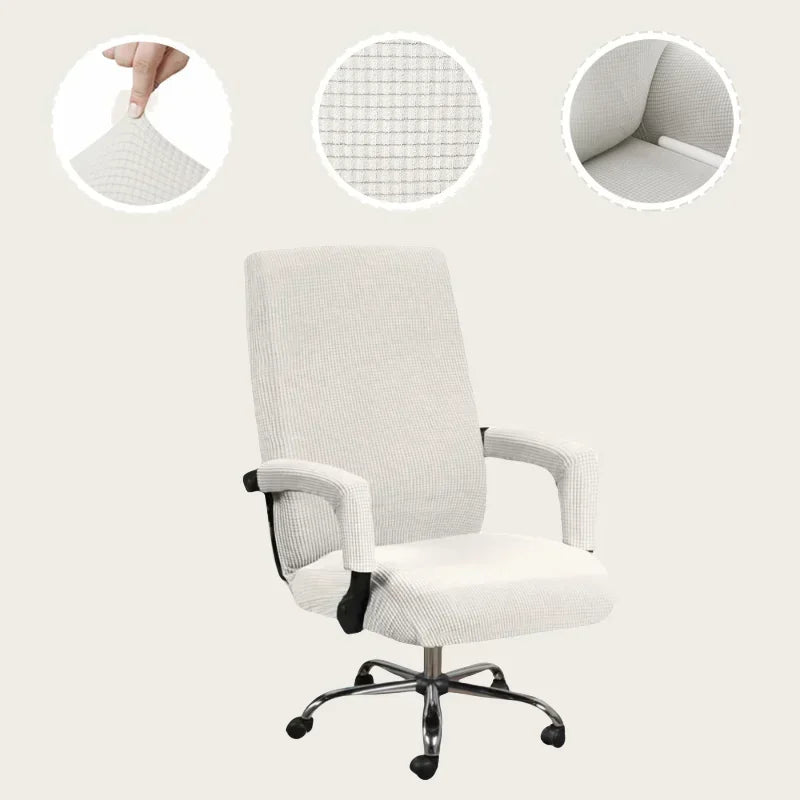 Elastic Computer Office Chair Cover Kitchen Modern Simple Desk Chair Cover Armrest Seat