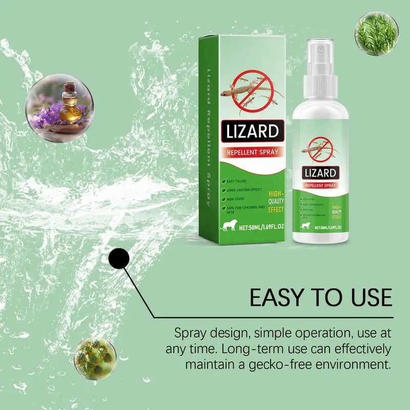 Lizard Repellents Spray Natural Lizard Repellents 50ml Lavender Oil Gecko Spray Powerful Pet