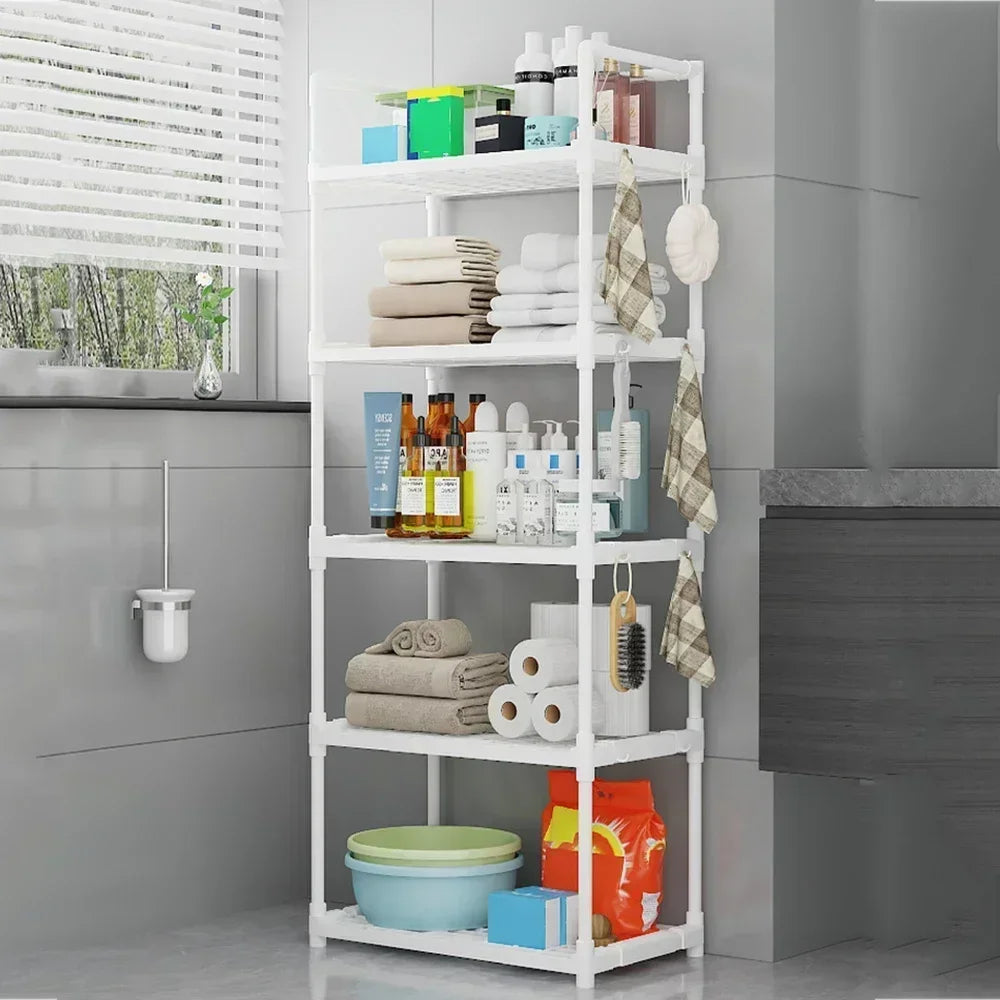 Kitchen Organization Storage Rack To Toilet Shelf Storage Shelf Stackable Basket Bathroom