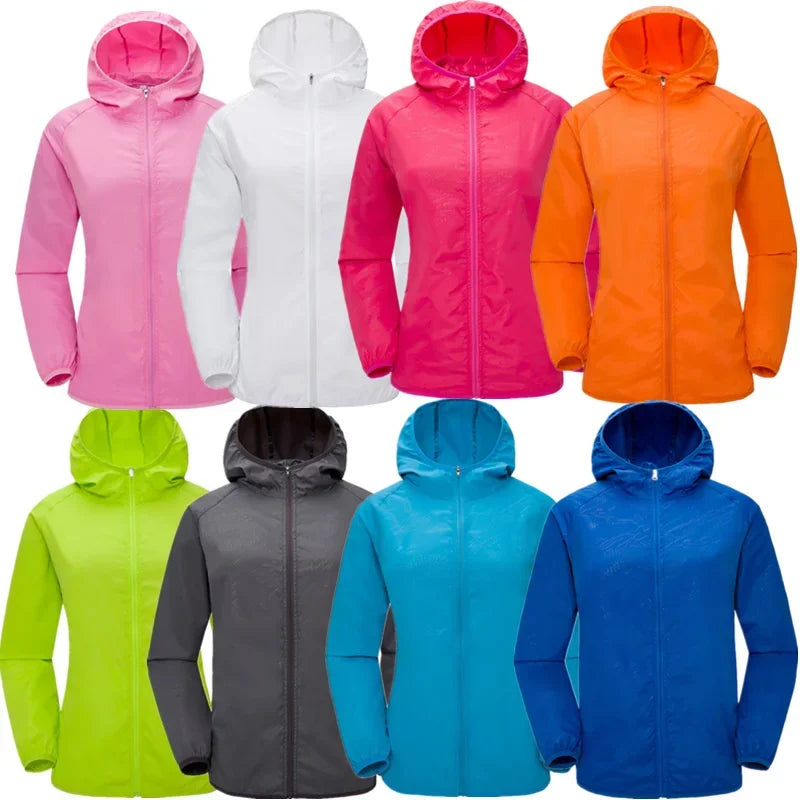 Camping Waterproof Jacket Men Women Windbreaker Men Raincoat