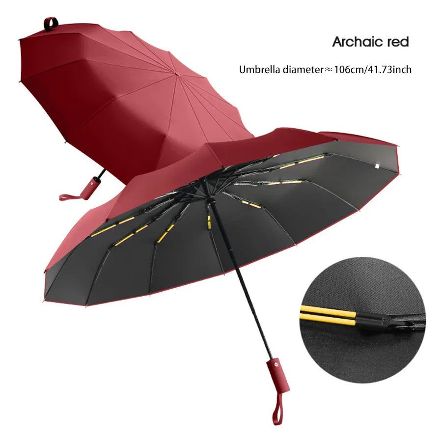 Reinforced 24-Bone Umbrella, Men's Business Strong And Durable Wind-resistant Umbrella