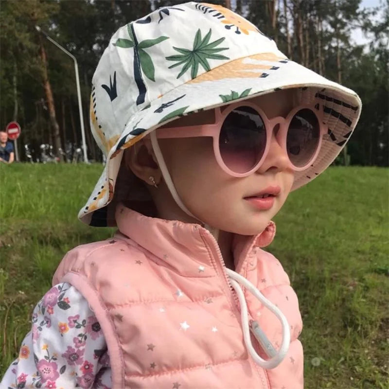 Summer Panama Baby Girls Hat Autumn Cartoon Boys Fisherman Hat Baby Sun Hat Outdoor