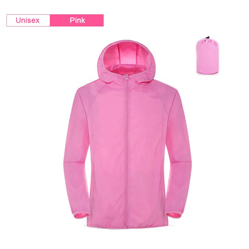 Camping Waterproof Jacket Men Women Windbreaker Men Raincoat