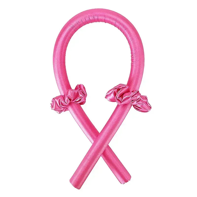 Heatless Curling Rod Headband No Heat Silk Curls Ribbon Hair Rollers Sleeping Soft Headband