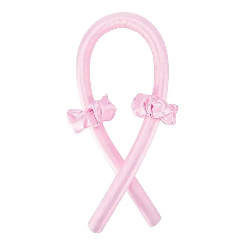 Heatless Curling Rod Headband No Heat Silk Curls Ribbon Hair Rollers Sleeping Soft Headband