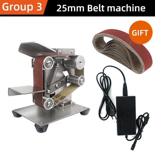 Mini Electric Belt Sander 220v 110v Belt Grinder Polishing Grinding Machine Cutter Edges