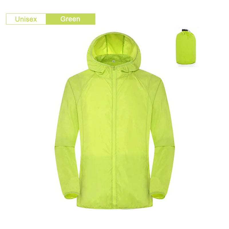 Camping Waterproof Jacket Men Women Windbreaker Men Raincoat