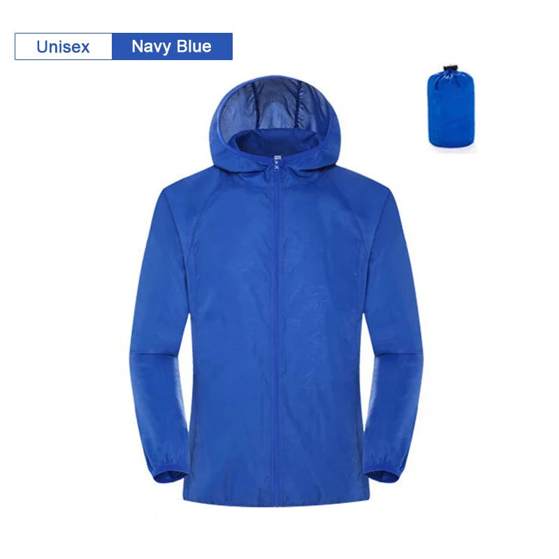 Camping Waterproof Jacket Men Women Windbreaker Men Raincoat