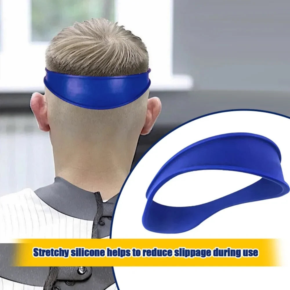 DIY Home Hair Trimming Haircuts Curved Headband Silicone Neckline Shaving Template Hair