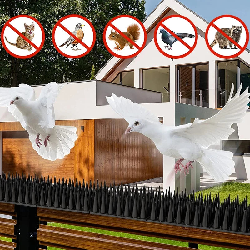 Bird Cat Spikes 30cm Plastic Pigeon Fence Spike Anti Bird Squirrel Thorn Burglar