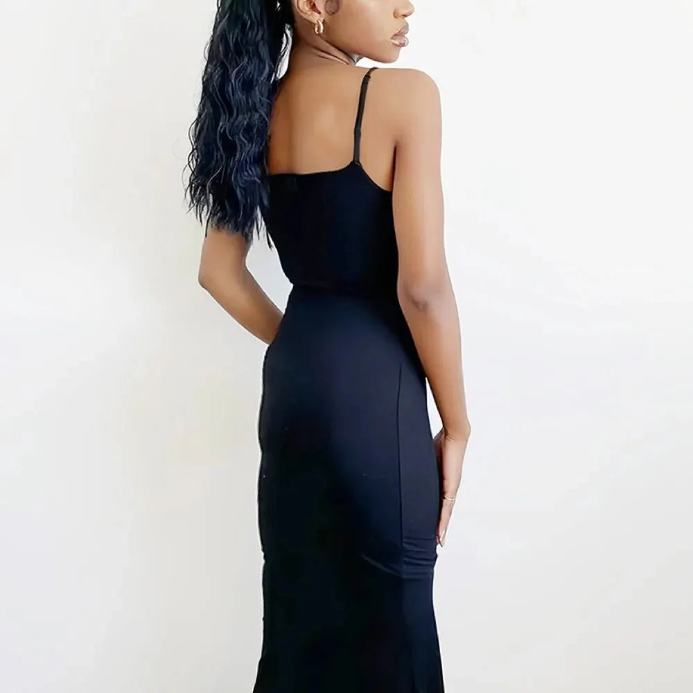 Women's Casual Lounge Slip Long Dress Sexy Sleeveless Backless Bodycon Maxi Dresses