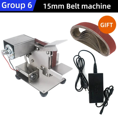 Mini Electric Belt Sander 220v 110v Belt Grinder Polishing Grinding Machine Cutter Edges