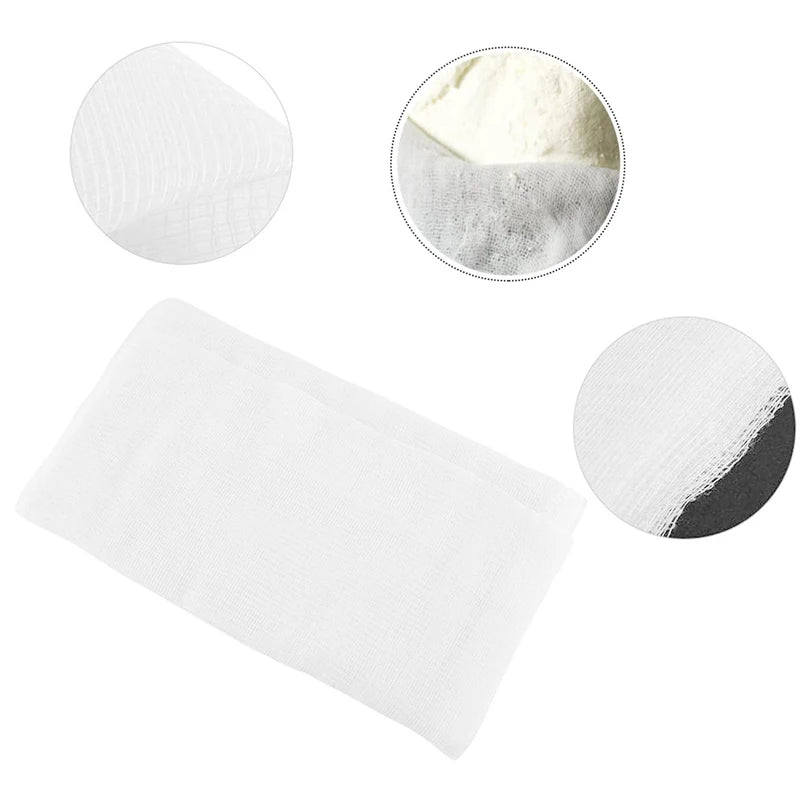 4 ~ 1.5 yards cheesecloth reusable unbleached pre-cut filter muslin kitchen gadget