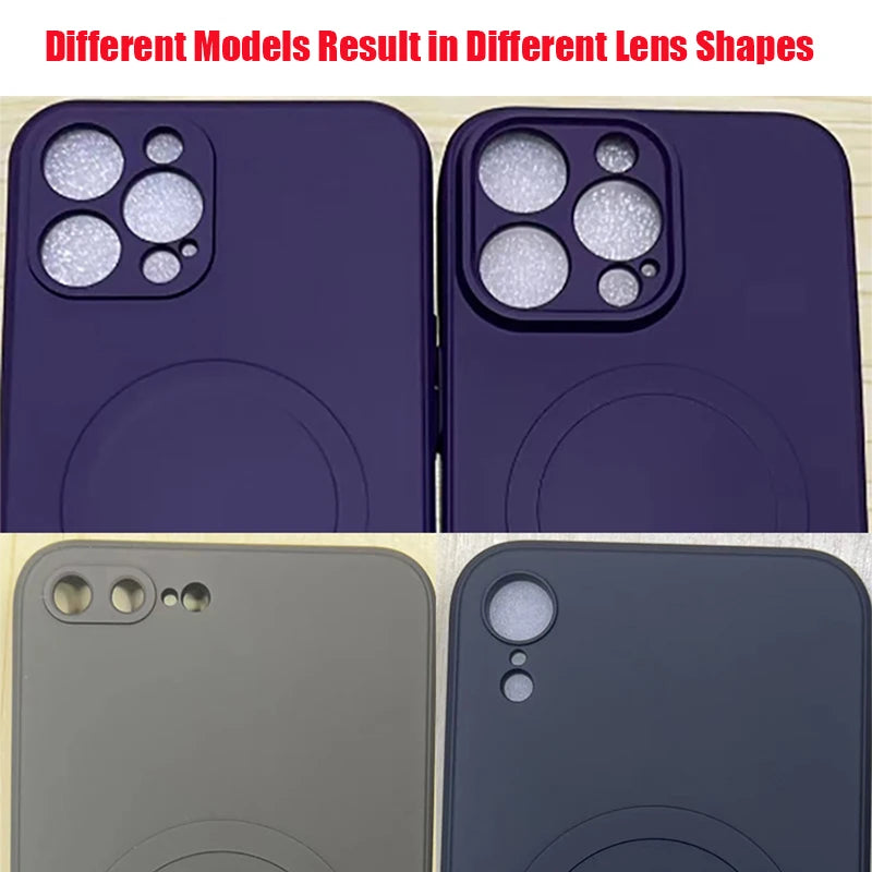 Magsafe Magnetic Wireless Charging Soft Liquid Silicone Phone Case Back Cover
