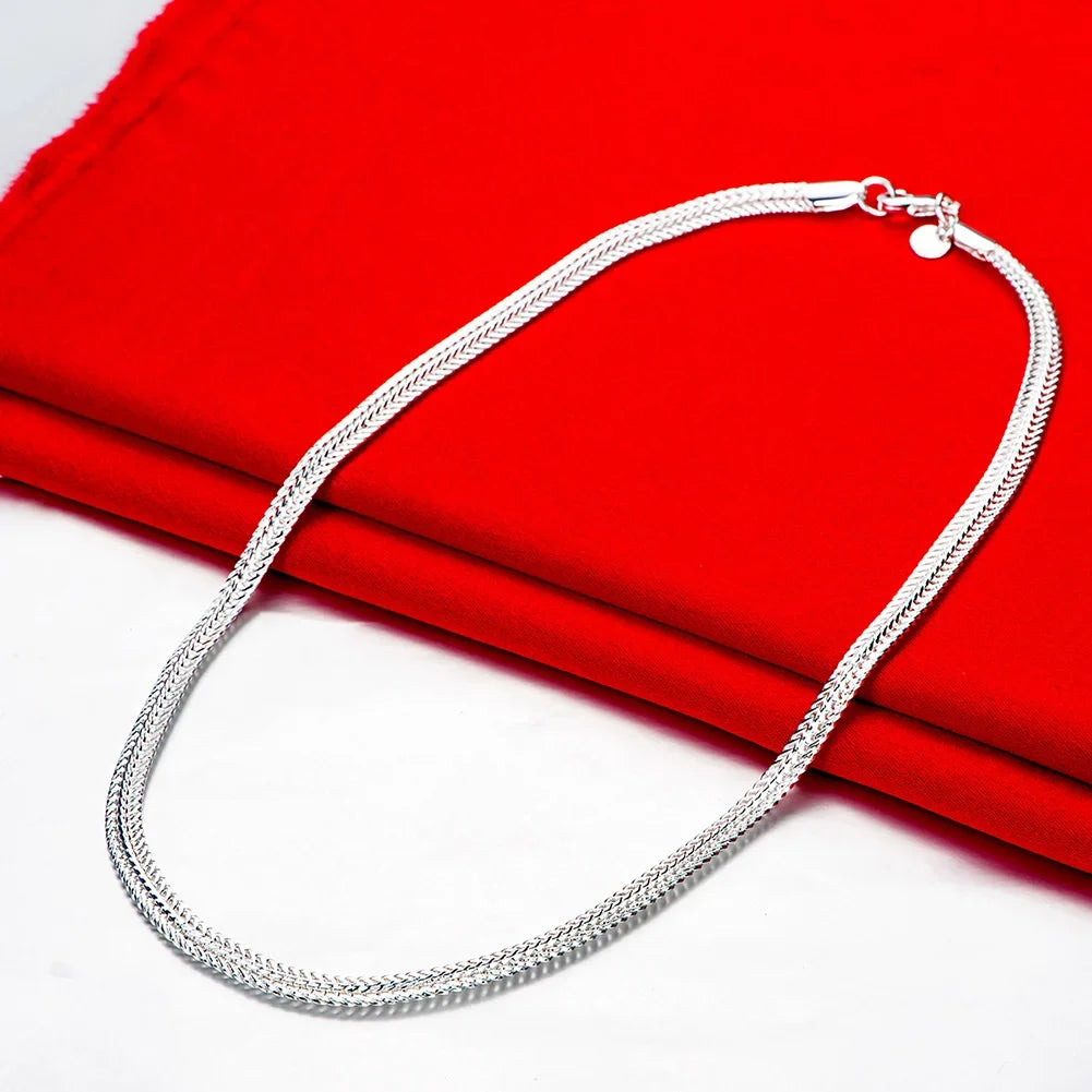 925 sterling silver Snake chain Necklace Noble for women men jewelry designer