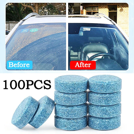 Solid Cleaner Car Windscreen Cleaner Effervescent Tablet Auto Wiper Glass Solid Cleaning