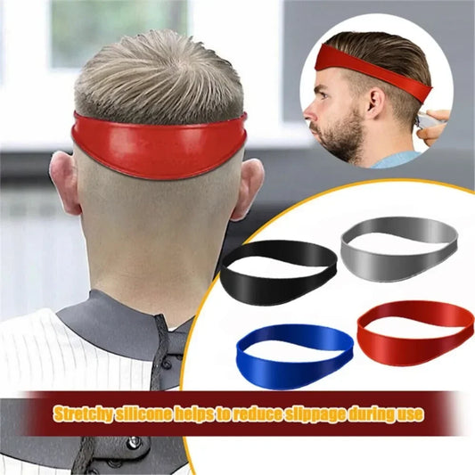 DIY Home Hair Trimming Haircuts Curved Headband Silicone Neckline Shaving Template Hair