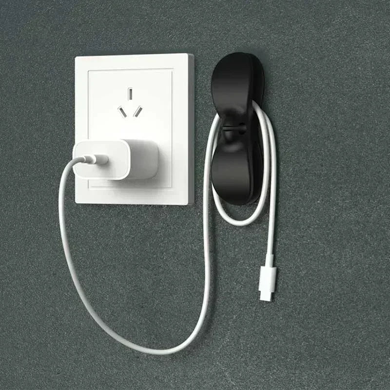 Silicone Cord Winder Holder Clip Kitchen Organizer Cord Wrapper Hooks Wire Fixer Tool