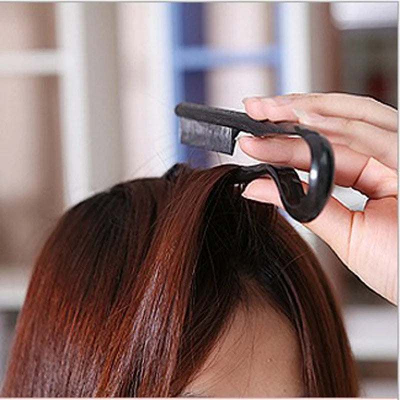Hairdressing V-Comb Messy Hair Finishing Straightening Splint Comb - Hair Styling Tool