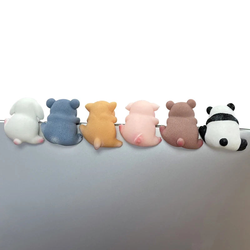 Creative Resin Car Center Console Navigator Screen Lying Panda Animal Decoration