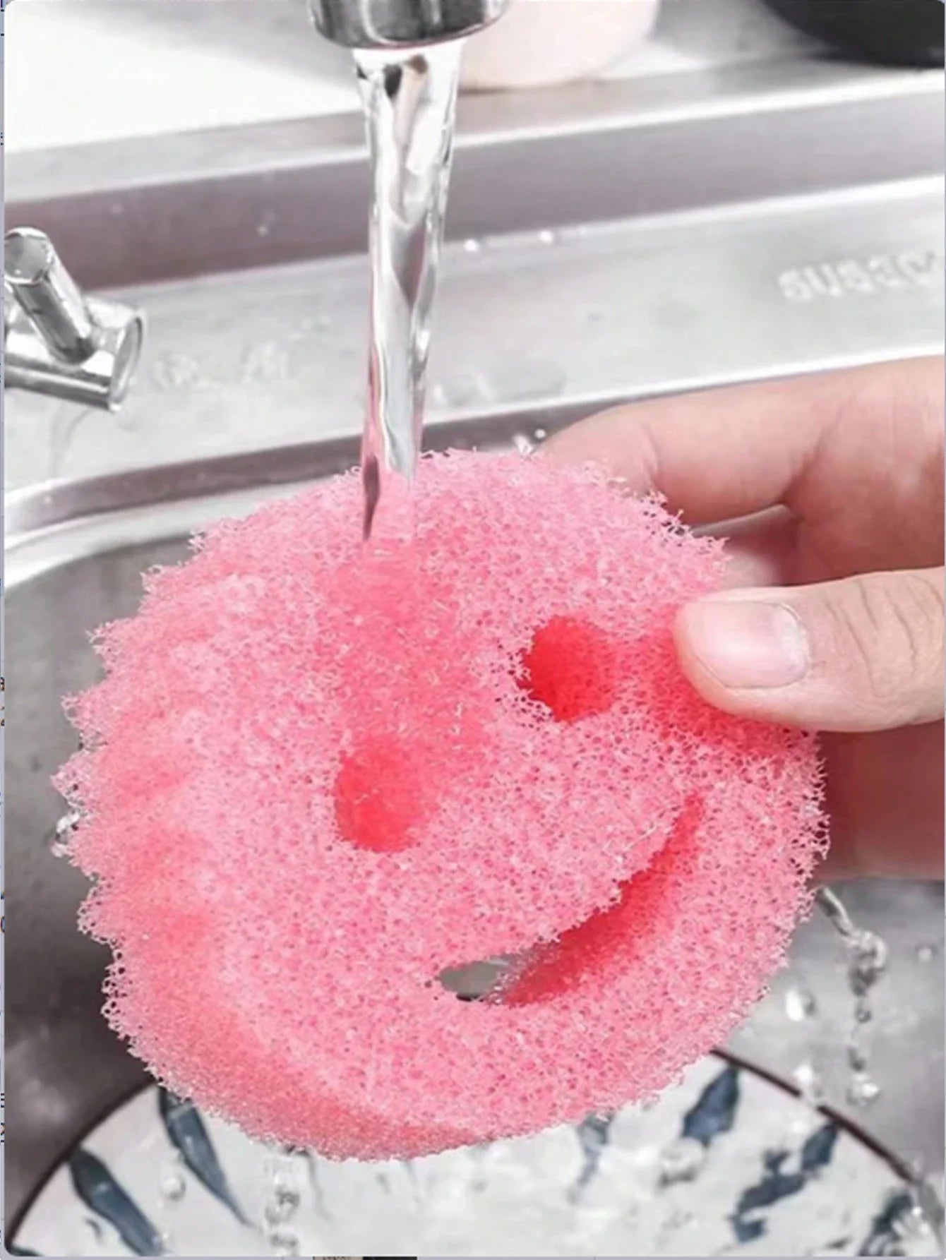 6PCS Dishwashing Sponge Cloth Strong Scouring Pad Kitchen Cleaning Wipe Miracle Sponge