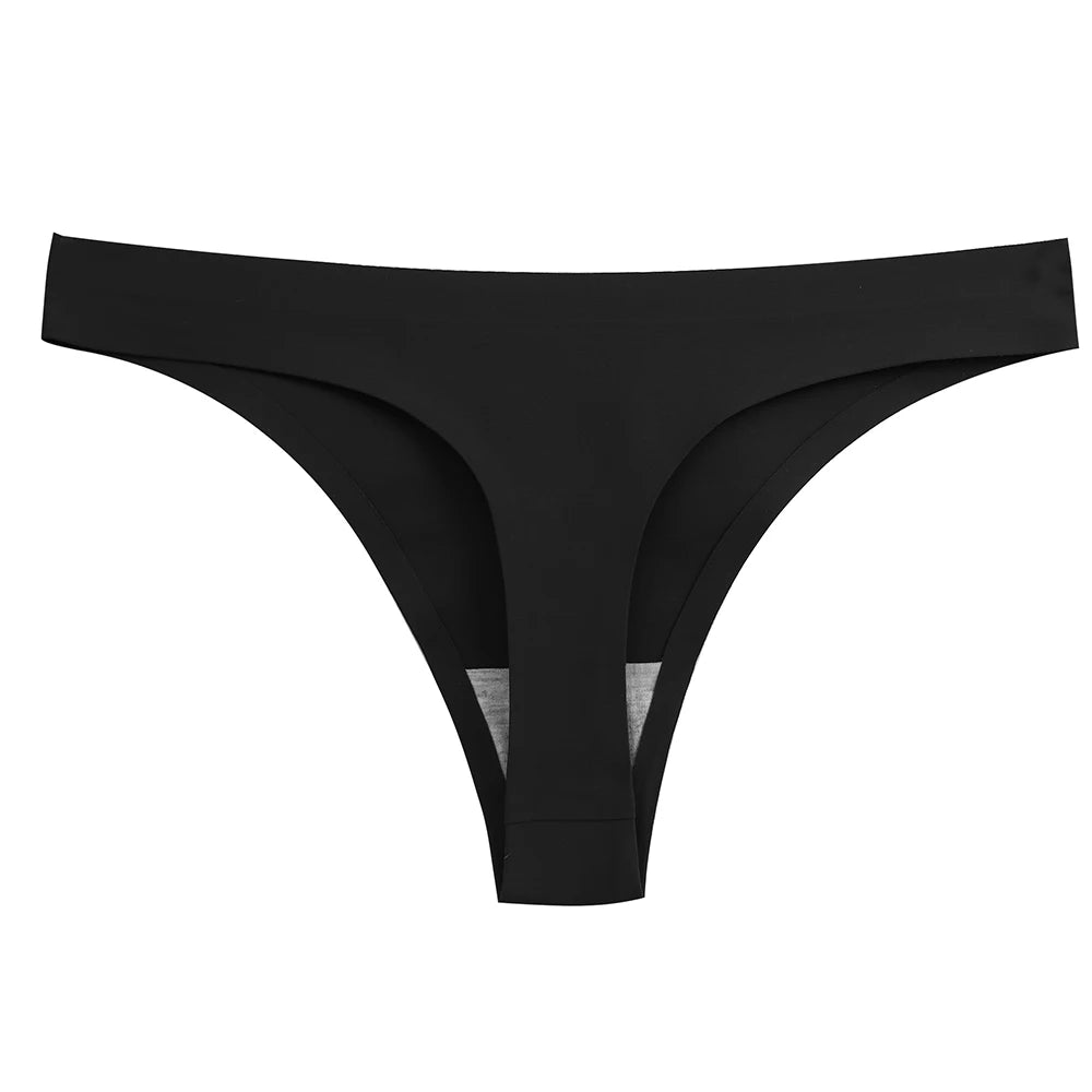 Women Thong Women's Panties Seamless Underwear Silk G-string Thongs Sexy Lingerie Female