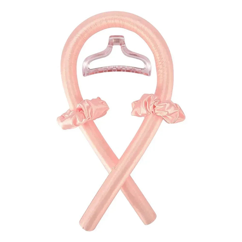 Heatless Curling Rod Headband No Heat Silk Curls Ribbon Hair Rollers Sleeping Soft Headband