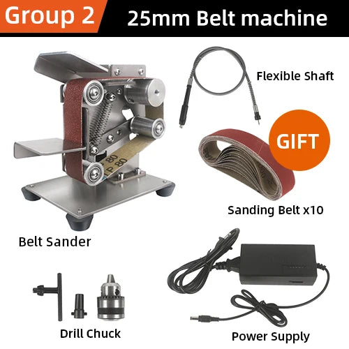 Mini Electric Belt Sander 220v 110v Belt Grinder Polishing Grinding Machine Cutter Edges