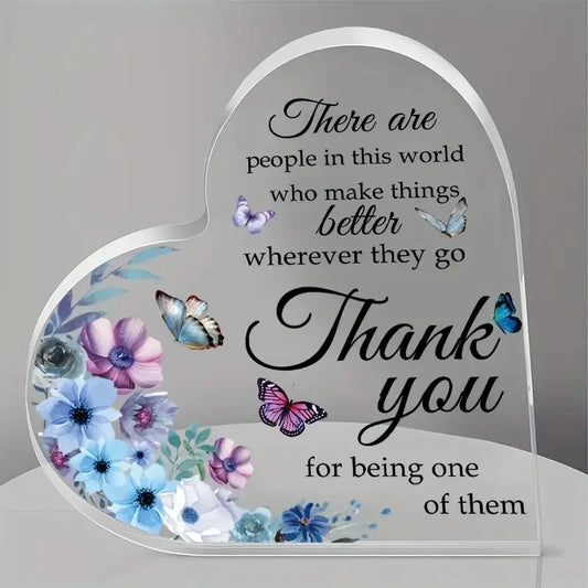 Appreciation Gifts For Teacher Thank You Gifts For Coworker Acrylic Heart Keepsake