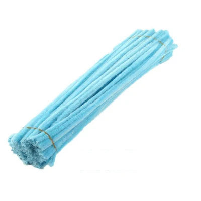 50PCS 30cm Chenille Stems Pipe Cleaners Kids Plush Educational Toy Colorful Pipe