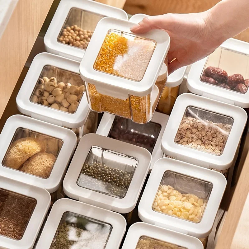 Kitchen Sealed Grain Container Food Container Plastic Snack Storage Container Coffee