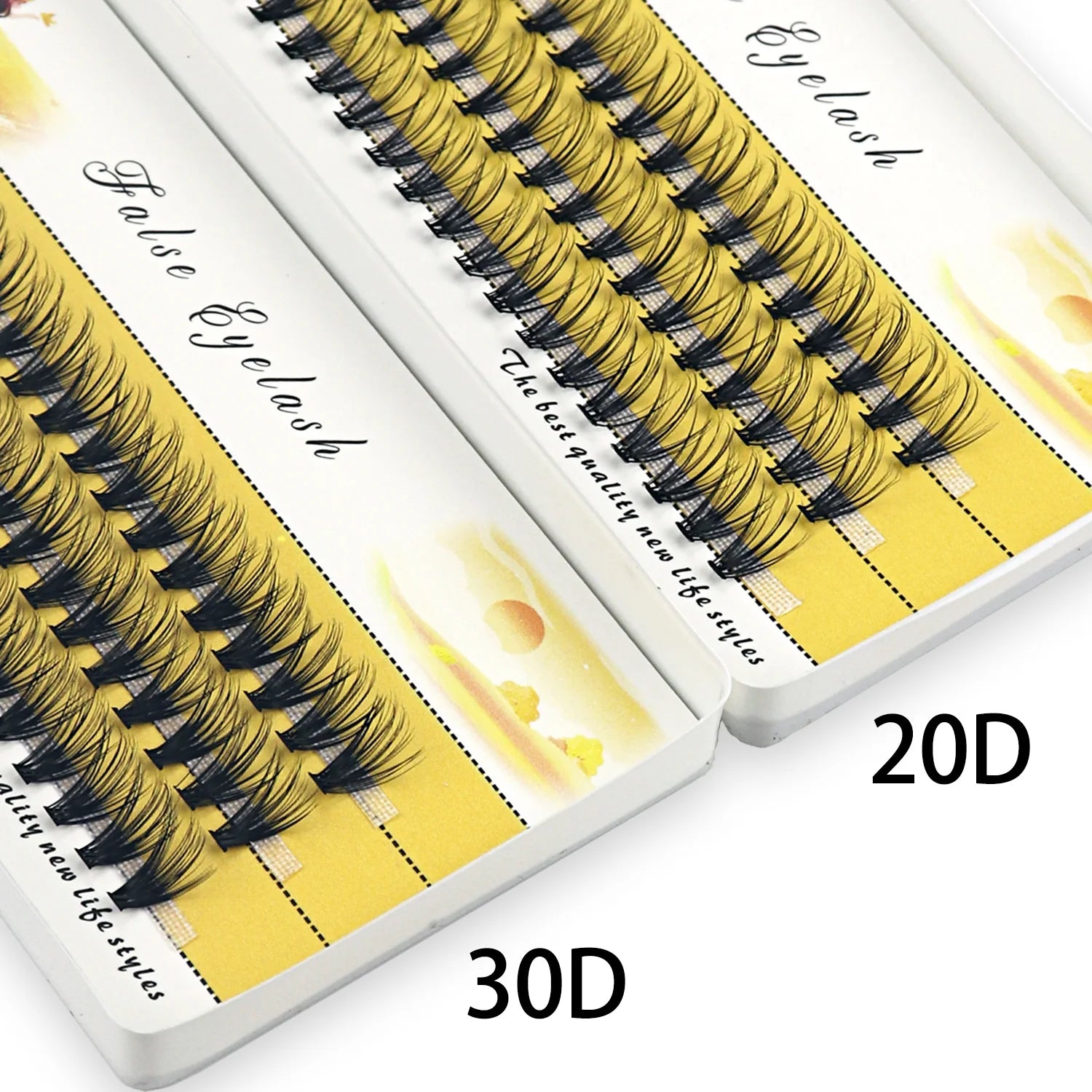 20D/30D Mink Eyelashes 1 Box/60 Bundles Natural Eyelash extension 3D Russia Individual Eyelash