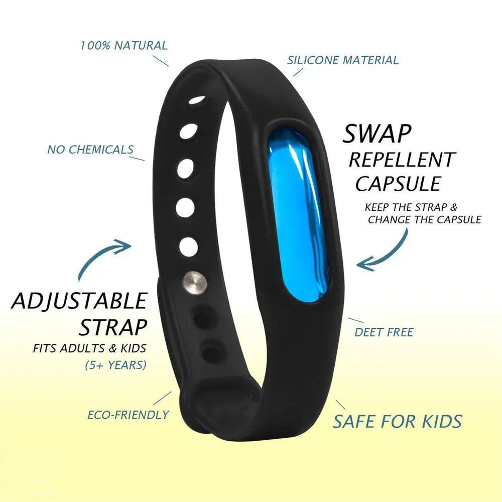Multicolour Anti Mosquito Pest Bug Bug Capsule Anti Mosquito Waterproof Repellent Band