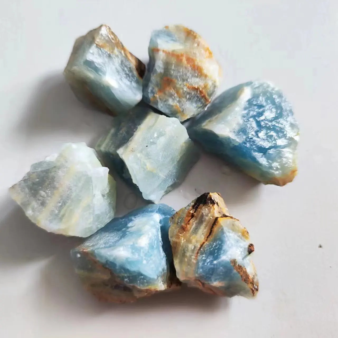 Natural Blue Lux Stone Crystal Stone Irregular Shape Mineral Rock Reiki Healing Stone
